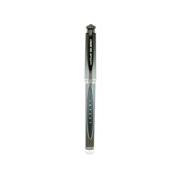 Zseléstoll, 0,6 mm, kupakos, UNI "UM-153S Gel Impact", fekete