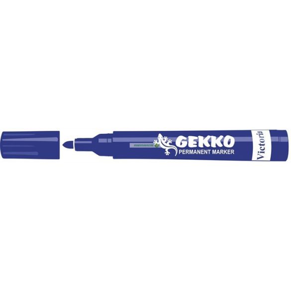 Alkoholos marker, 1-3 mm, kúpos, VICTORIA "Gekko", kék