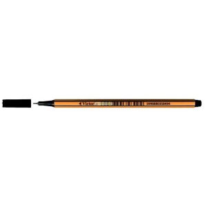 Tűfilc, 0,4 mm, VICTORIA,"Slim", fekete