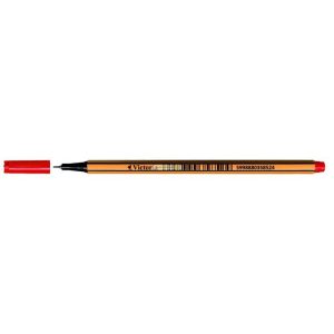 Tűfilc, 0,4 mm, VICTORIA,"Slim", piros