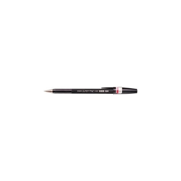 Golyóstoll, 0,21 mm, kupakos, ZEBRA "H-8000", fekete