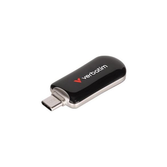 Pendrive, 512GB, USB-C 3.2 Gen1, VERBATIM "Plectra", fekete