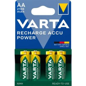 Tölthető elem, AA ceruza, 4x2100 mAh, előtöltött, VARTA "Longlife Accu"