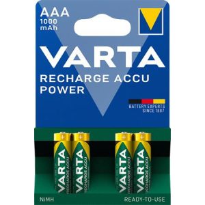 Tölthető elem, AAA mikro, 4x1000 mAh, VARTA "Professional Accu"