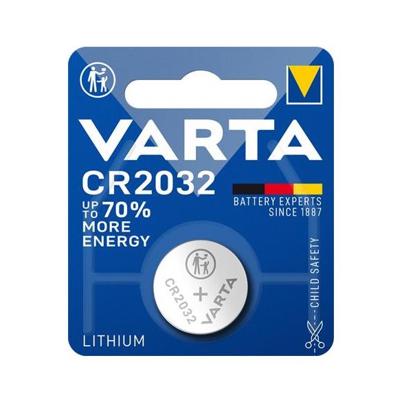 Gombelem, CR2032, 1 db, VARTA