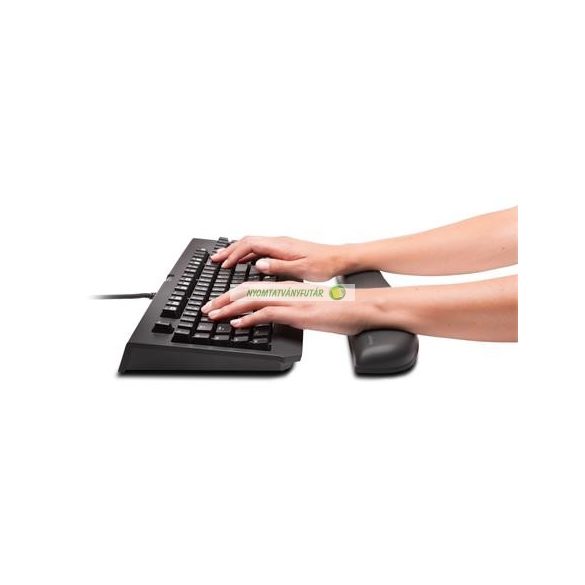 Csuklótámasz billentyűzethez, géltöltésű, gaming billentyűzethez, KENSINGTON "ErgoSoft™", fekete