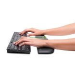 Csuklótámasz billentyűzethez, géltöltésű, alacsony profil, KENSINGTON "ErgoSoft™", fekete