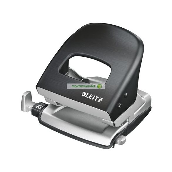 Lyukasztó, kétlyukú, 30 lap, fém, LEITZ "Nexxt Style"