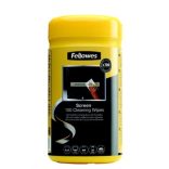 Tisztítókendő, képernyőhöz, 100 db, FELLOWES