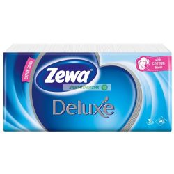  Papír zsebkendő, 3 rétegű, 90 db, ZEWA "Deluxe", illatmentes
