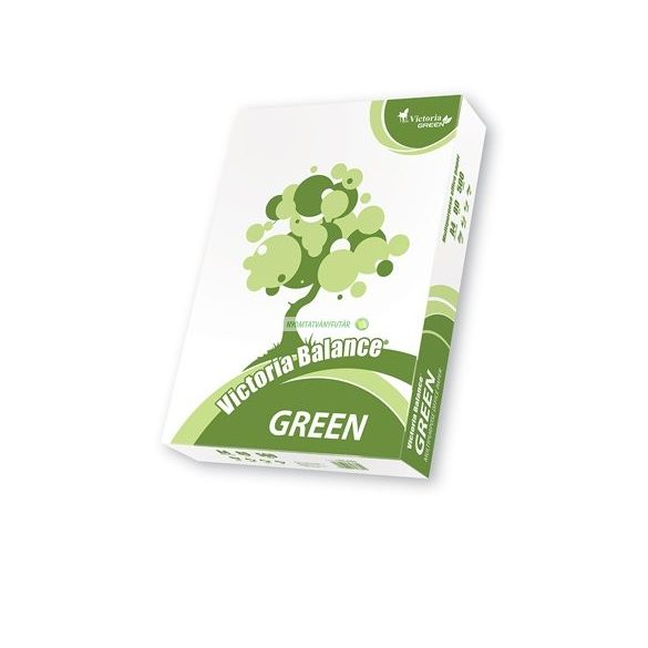 Másolópapír, újrahasznosított, A/4, 80 g, VICTORIA "Balance Green"