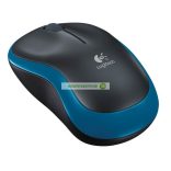 Egér, vezeték nélküli, optikai, közepes méret, USB, LOGITECH "M185"