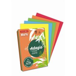   Másolópapír, színes, A/4, 80 g, 5x100 lap, REY "Adagio", intenzív mix