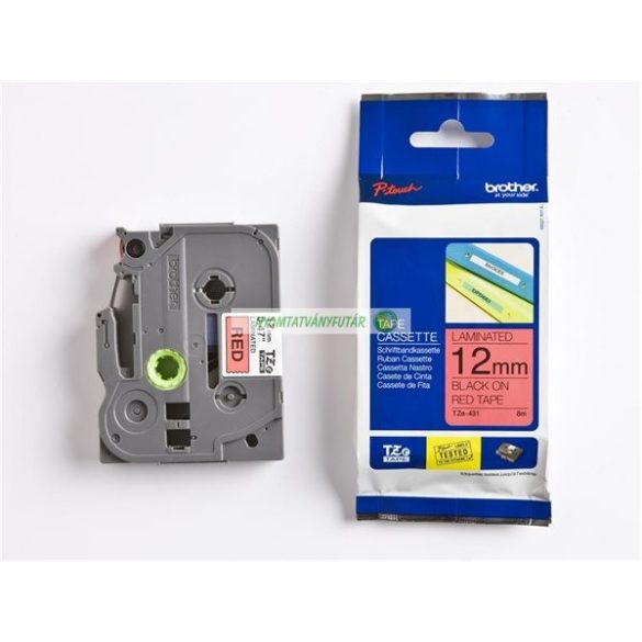 Feliratozógép szalag, 12 mm x 8 m, BROTHER, "TZe"