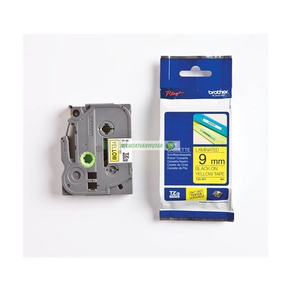 Feliratozógép szalag, 9 mm x 8 m, BROTHER, "TZe"