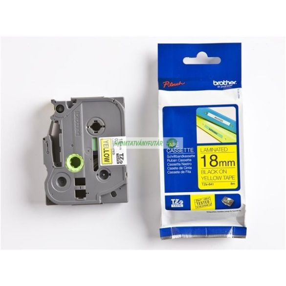 Feliratozógép szalag, 18 mm x 8 m, BROTHER, "TZe"