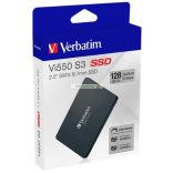 SSD (belső memória), 128GB, SATA 3, 430/560MB/s, VERBATIM "Vi550"