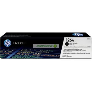 CE310A Lézertoner ColorLaserJet Pro CP1025 nyomtatóhoz, HP 126A, fekete, 1,2k