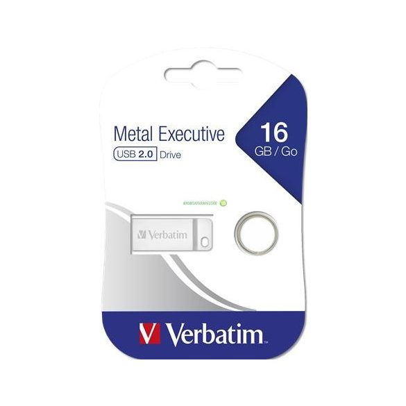 Pendrive, 16GB, USB 2.0, VERBATIM "Exclusive Metal"
