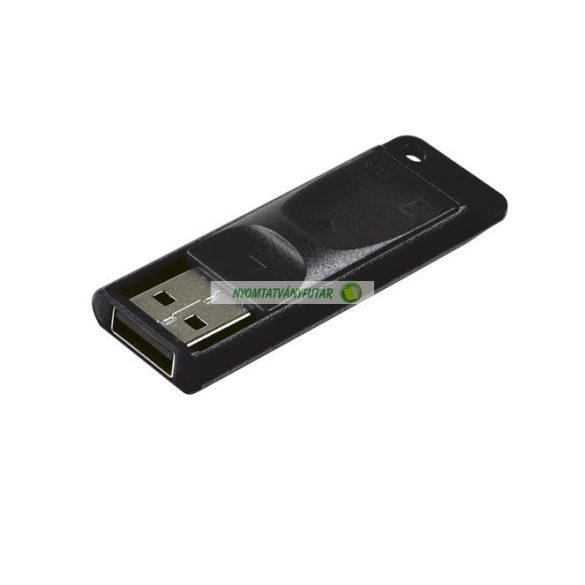 Pendrive, 16GB, USB 2.0, VERBATIM "Slider", fekete