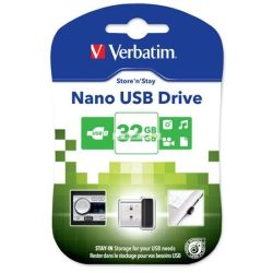   Pendrive, 32GB, USB 2.0, 10/3MB/sec, VERBATIM "Nano"