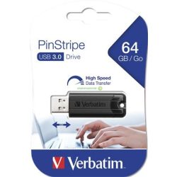Pendrive, 64GB, USB 3.0, VERBATIM "Pinstripe"