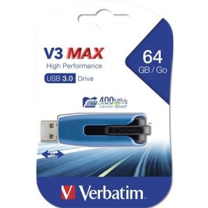 Pendrive, 64GB, USB 3.0, 175/80 MB/sec, VERBATIM "V3 MAX"