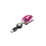 Egér, vezetékes, optikai, kisméret, USB, VERBATIM "Go Mini", ezüst-lávaszínű
