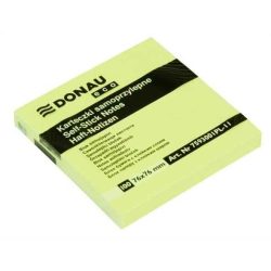   Öntapadó jegyzettömb, 76x76mm, 100 lap, DONAU "ECO"