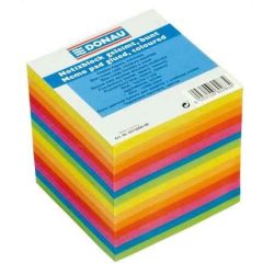 Kockatömb, 90x90x90 mm, ragasztott, DONAU, színes