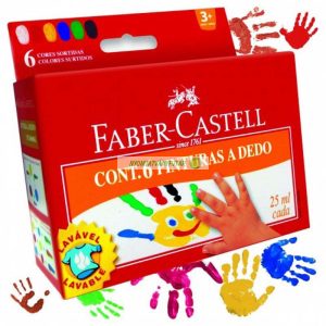 Ujjfesték. 6x25 ml, Faber-Castell