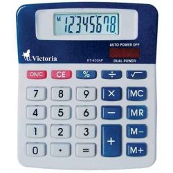   Számológép, asztali, 8 számjegy, VICTORIA "GVA-430AP"