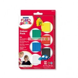 Fimo Kids gyurmakészlet, Color Pack 6x42g, alap színek