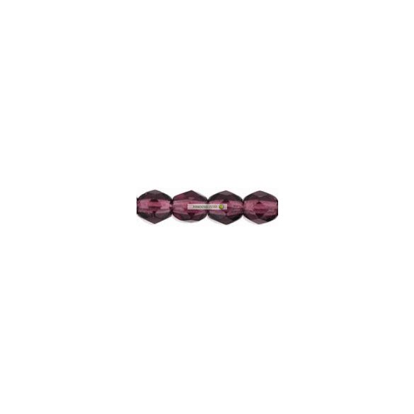 Amethyst, csiszolt gyöngy, Cseh