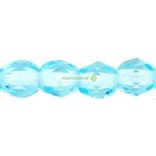 Aquamarine, csiszolt gyöngy, Cseh