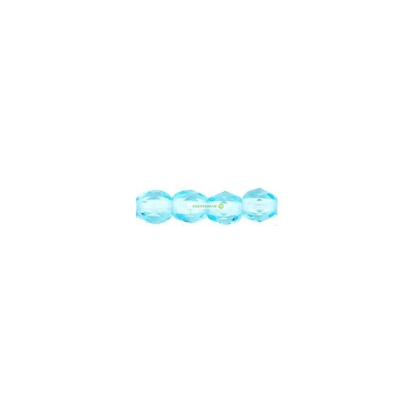 Aquamarine, csiszolt gyöngy, Cseh