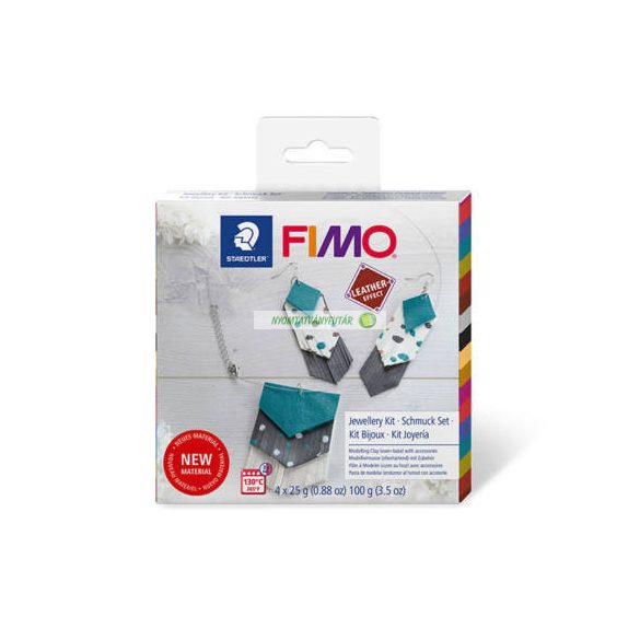 FIMO Leather Effect DIY süthető gyurma készlet, 4x25 g - Ékszer