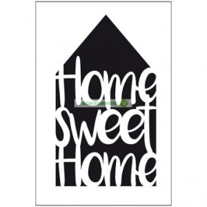 Stencil, 21x29,7 cm - Home sweet home