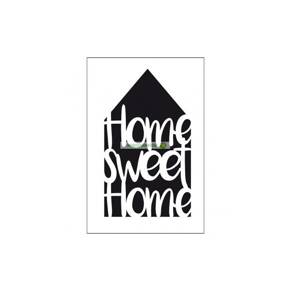 Stencil, 21x29,7 cm - Home sweet home