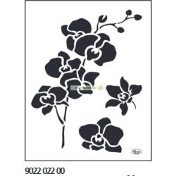 Stencil, 21x29,7 cm - orchidea