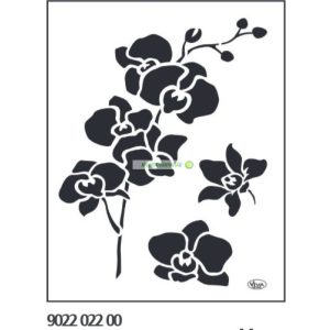 Stencil, 21x29,7 cm - orchidea