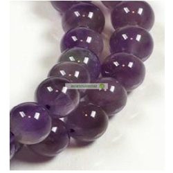 Ásványgyöngy gömb, 8 mm, Ametiszt