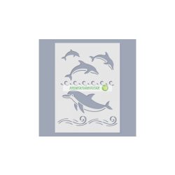 Stencil, 15x20 cm - Delfin