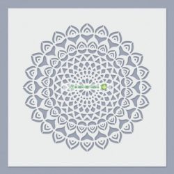 Stencil, 24,5x24,5 cm - Mandala 07