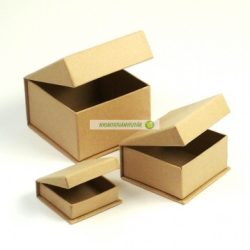 Papírmasé doboz készlet - ékszeres, 3 db-os