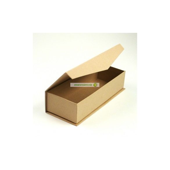 Papírmasé doboz, tolltartó - 20x8x5 cm, mágneszáras