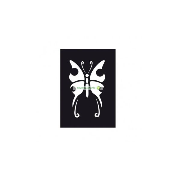 Öntapadós stencil, 7x10 cm - Óriás pillangó