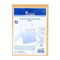   Redős-talpas tasak csomag, TC4, szilikonos, 40 mm talp, VICTORIA PAPER, barna kraft