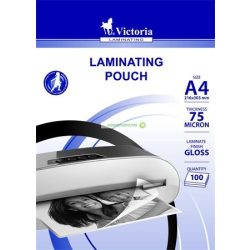 Meleglamináló fólia, A/4, fényes, VICTORIA