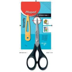 Olló, iskolai, 13 cm, MAPED "Genius"
